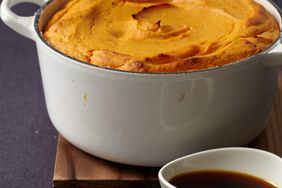 Sweet Potato SoufflÃ© with Molasses Sauce