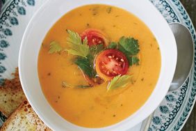 Chilled Tomato Soup with Goat-Milk Yogurt