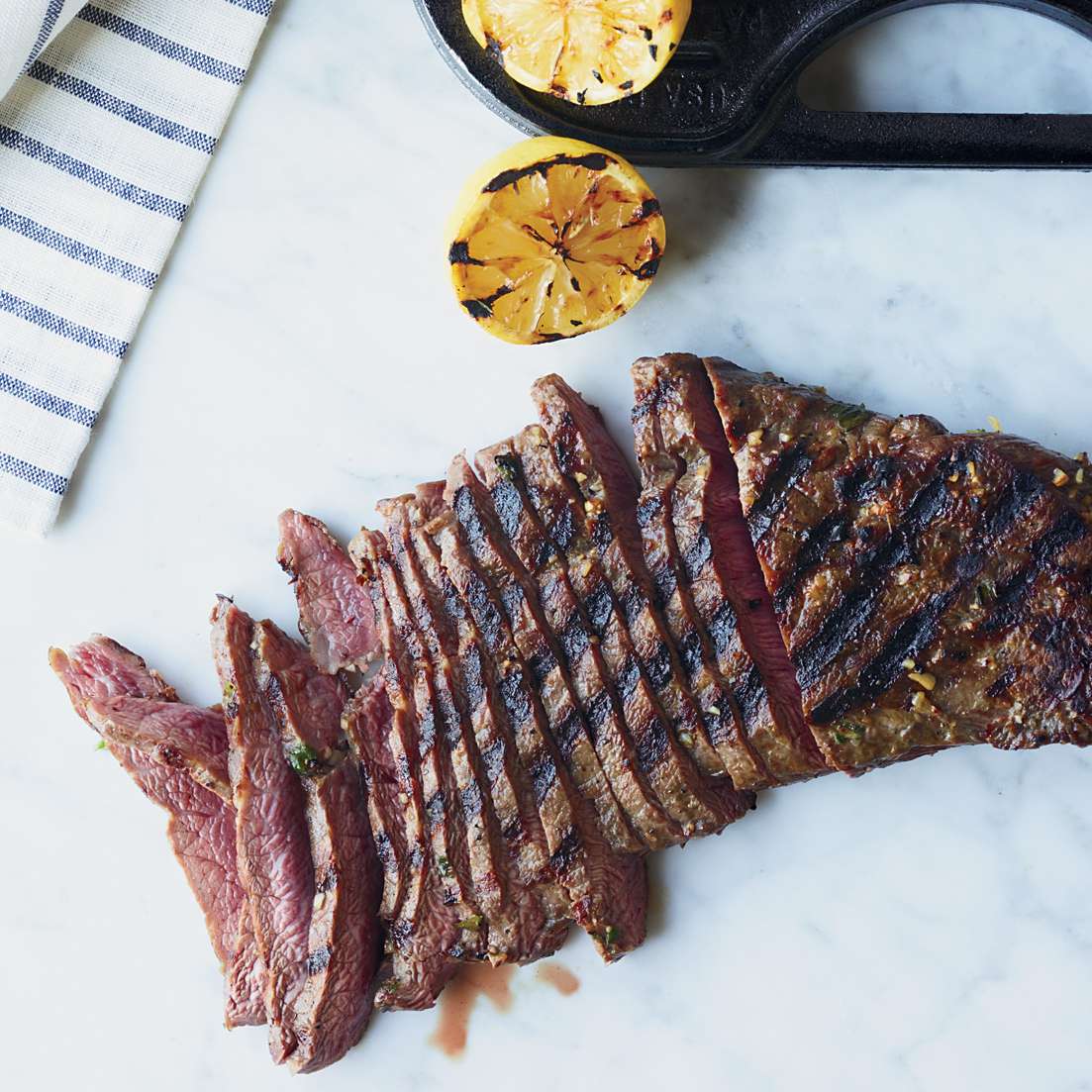 Lemon-and-Garlic-Marinated Flat Iron Steak