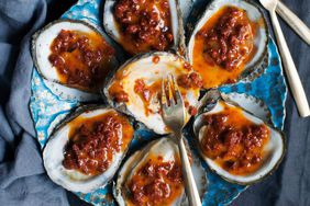 Grilled Oysters with Chorizo Butter