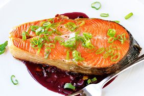 Salmon with Red-Wine Sauce