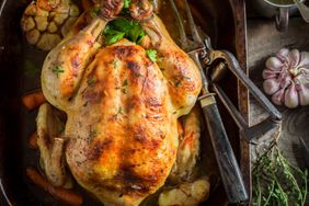 roasted chicken with thyme and garlic