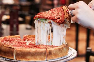 Chicago's Pizza - Stuffed pizza.