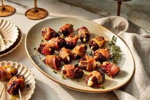 Bacon-wrapped dates