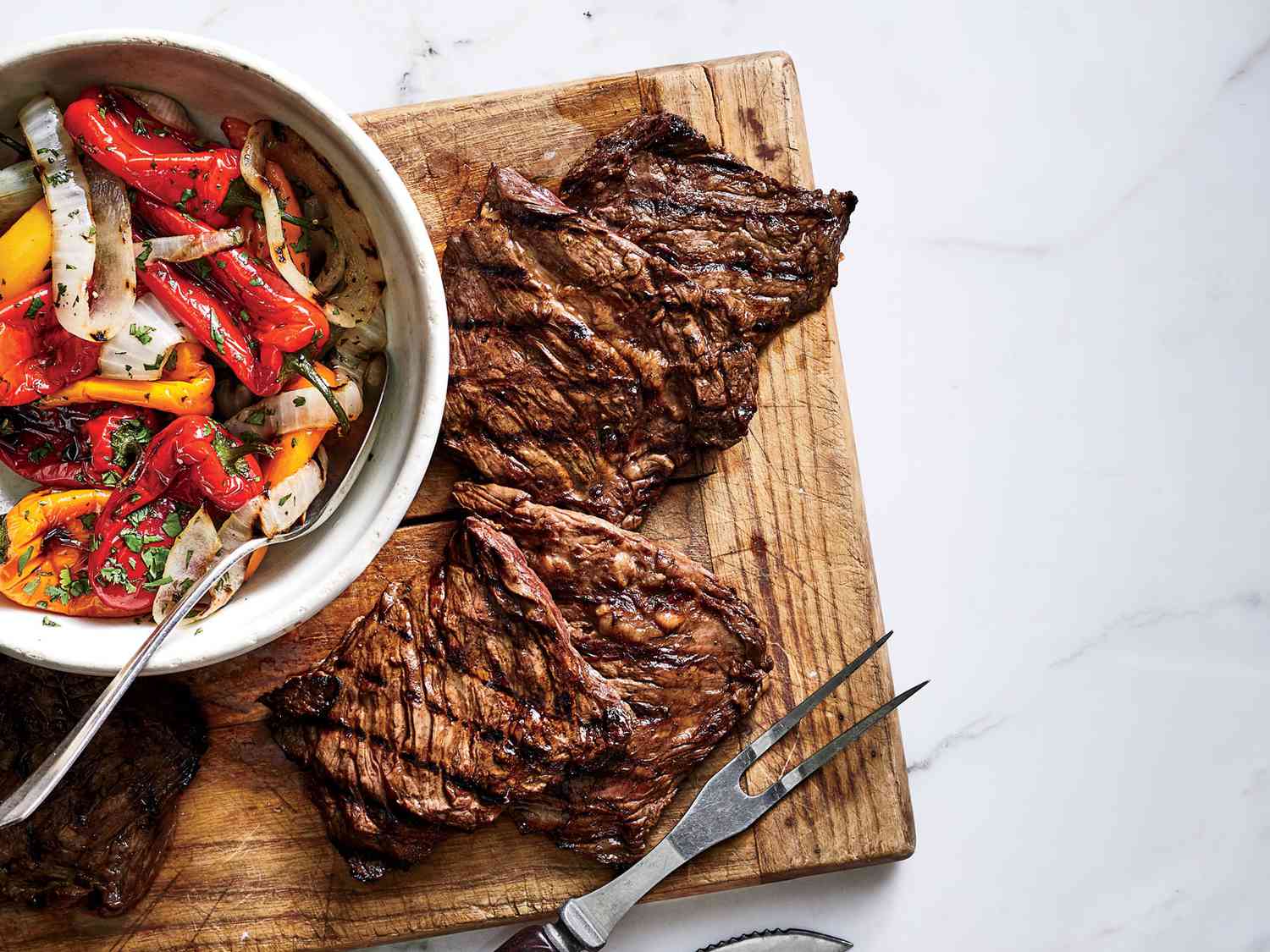 Balsamic and Soy Marinated Skirt Steak