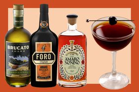 Brucato Chaparral Amaro, Foro Amaro, Amaro Nonino, a Black Manhattan