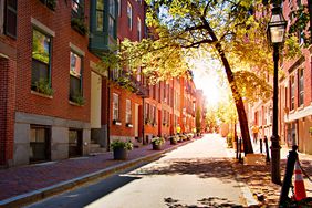 An empty street in Boston