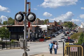 Picturesque scene of downtown Branson, Missouri.