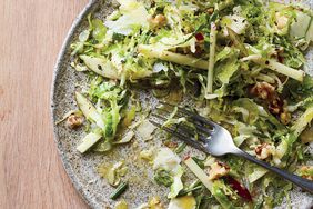 Brussels Sprout Slaw with Ginger Gold Apple