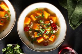 Butternut Squash and Pork Soup with Fish Sauce and Tender Herbs