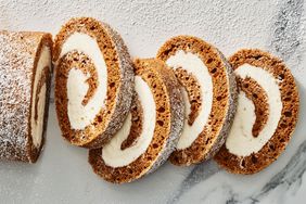 Cardamom Pumpkin Roll with Brown Butter Mascarpone Filling