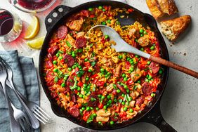 Chicken and Chorizo Skillet Paella