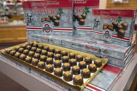 Boxes of buckeye candies from Anthony-Thomas Candy co.