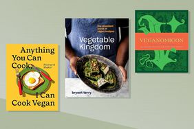 collage of popular vegan cook books