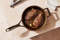 Steaks in the Stargazer 10.5-Inch Cast Iron Skillet