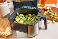 Brussels sprouts in the Instant Pot Vortex Plus 6-Quart 6-in-1 Air Fryer