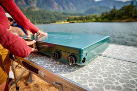 lifestyle grill image outdoor camping