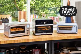 Air fryer toaster ovens on a countertop 