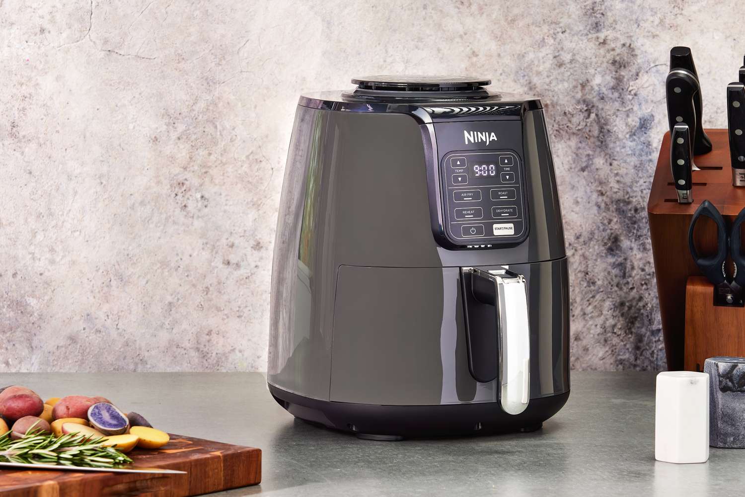 Ninja 4-Quart Air Fryer displayed on a kitchen counter