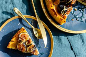 Fiadone (Corsican Cheesecake) with Chestnut Honey and Figs