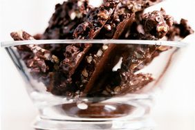 Dark-Chocolate Bark with Walnuts and Dried Cherries