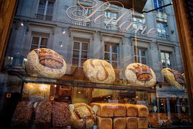 The window of Poilane bakery in Paris