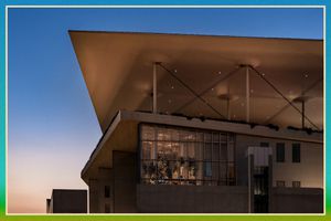 The groundbreaking restaurant Delta is perched atop the Stavros Niarchos Foundation Cultural Center, which houses Greece's National Library and National Opera