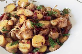 Pan-Roasted Fingerling Potatoes with Pancetta