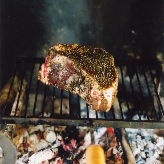 Balsamic and Rosemary-Marinated Florentine Steak