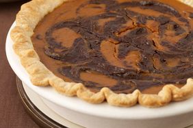 Chocolate-Swirled Pumpkin Pie