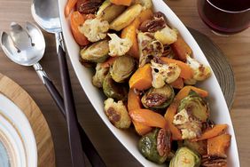 Maple-Ginger-Roasted Vegetables with Pecans