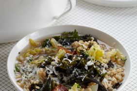 Cabbage-and-Kale Soup with Farro