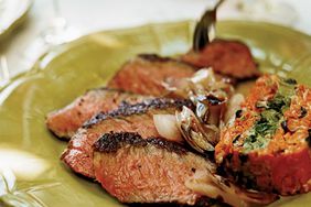 Grilled Steaks with Sweet-Spicy Hoisin Sauce