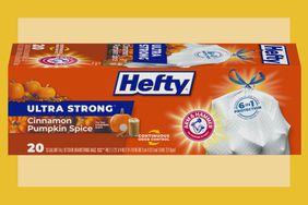 Hefty's Cinnamon Pumpkin Spice trash bags.