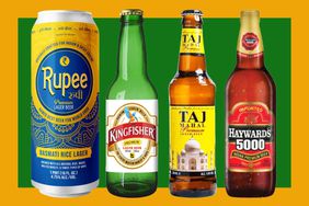 Rupee Beer, Kingfisher Premium Lager, Taj Mahal Premium Lager, and Haywards 5000