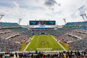 Birdseye view of EverBank Stadium in Jacksonville, Florida.