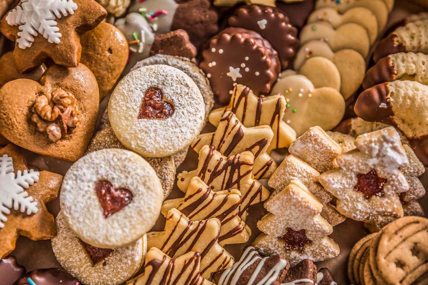 Assortment of Christmas cookies