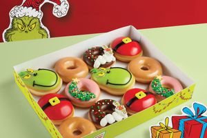 The Krispy Kreme Merry Grinchmas Doughnut Collection