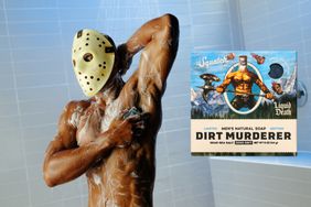 Liquid Death and Dr. Squatch Dirt Murderer Soap.