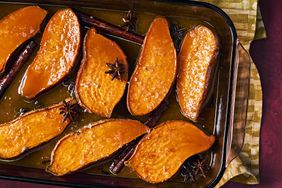 Maple and Orange–Glazed Sweet Potatoes