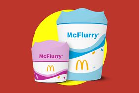 McDonald's McFlurries on a red and yellow background.