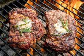 Steaks on the grill