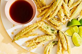 Okra Tempura With Lime Fonzu Sauce