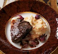 Spice-Glazed Lamb Chops with Red Wine– Coffee Pan Sauce