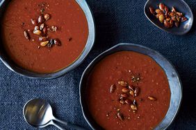 Red Kuri Squash Soup with Ancho Chile and Apple