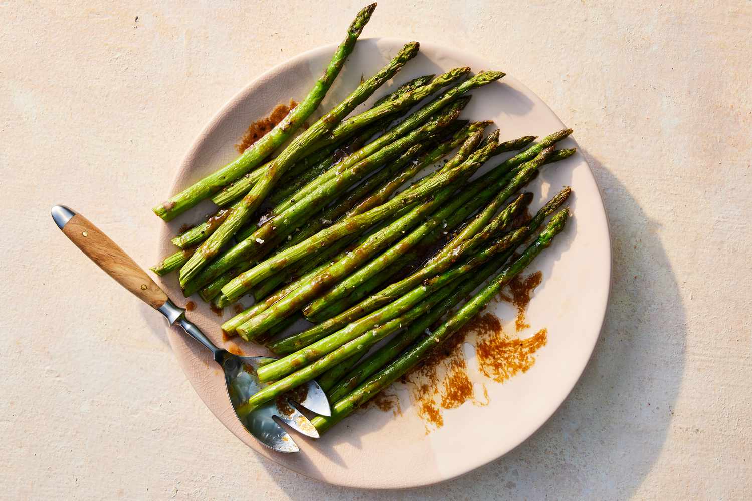 Roasted Asparagus with Savory Butter Sauce