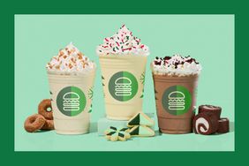 Shake Shack's three holiday shake flavors are: Apple Cider Doughnut, Christmas Cookie, and Chocolate Yule Log.