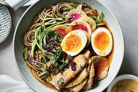 Soba Bukkake with Chashu Pork and Sesame Vinaigrette