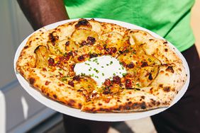 Sour Cream and Chive Potato Pizza Recipe