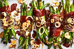 Speck-Wrapped Haricots Verts with Date Molasses Recipe